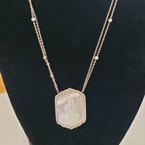 Mother of Pearl/CZ Necklace NWOT